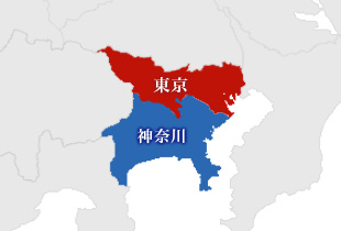 東京・神奈川地図